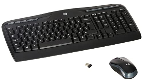 Logitech Mk330 Rf Wireless Qwerty Teclado Y Mouse Combo Blac