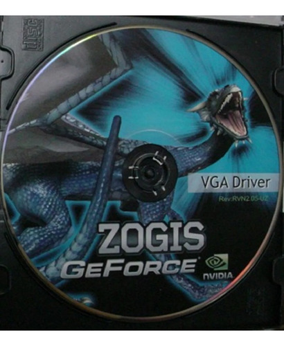 Cd Rom Instalação Geforce Zogis Nvidia Rev. Rvn1.01-uz E1.69