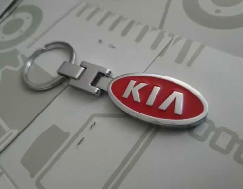 Imagen 6 de 8 de Llavero Kia Doble Cara Metálico