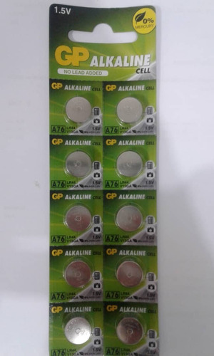 Bateria Gp Lr44/a76 1.5 V Por Pack