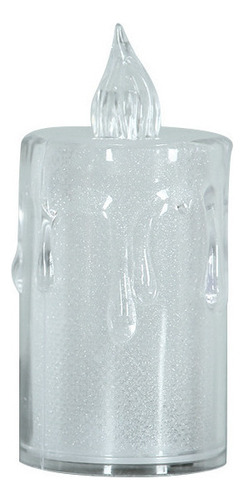 Vela De Cristal Transparente Led Vela Electrónica 3 Piezas