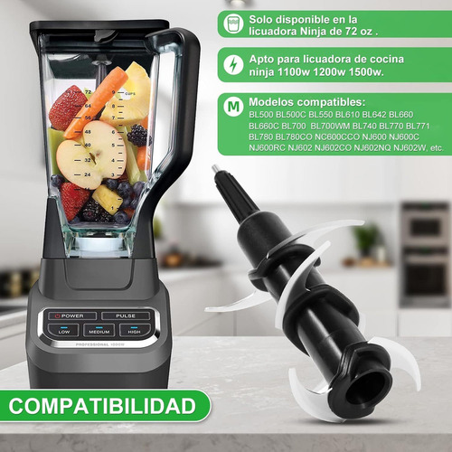 Aspa Cuchilla Licuadora Para Ninja 6 Navajas, 72 Oz, Origina