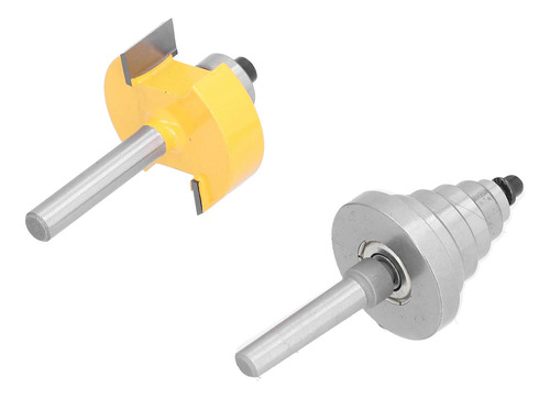 Hardware Rabbet Router Bit Set, Haste De 1/4 De Polegada, 6