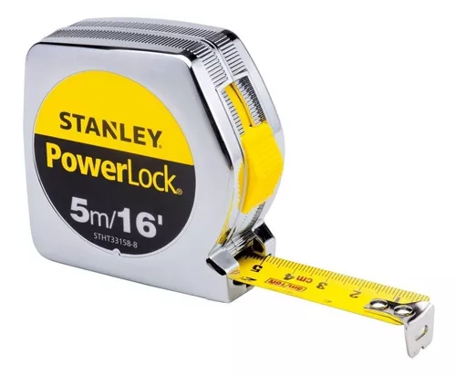 Flexometro Metal 5 Metros Stanley Power Lock P5me Mod.33158