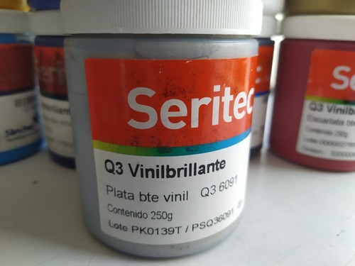 Tinta Plata Vinil Brillante 250gr Serigrafia Sanchez