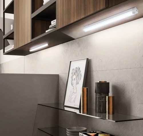 Pack De 4 Luces Led Recargables Por Usb Sensor De Movimiento Blanco Blanco