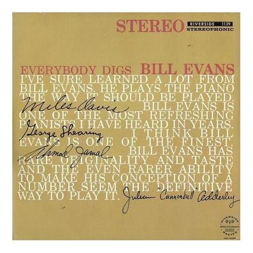 Todo El Mundo Cava Bill Evans Vinilo De Color De Mármol Gris
