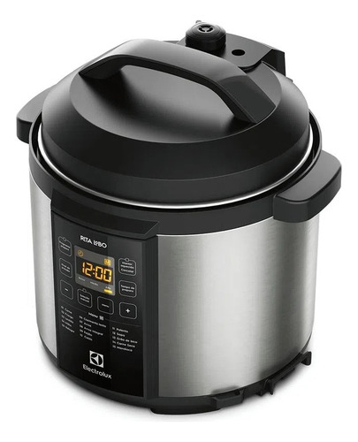 Panela De Pressão Elétrica Electrolux Digital 6l Pcc20 Inox Preto/inox 50 Hz/60 Hz