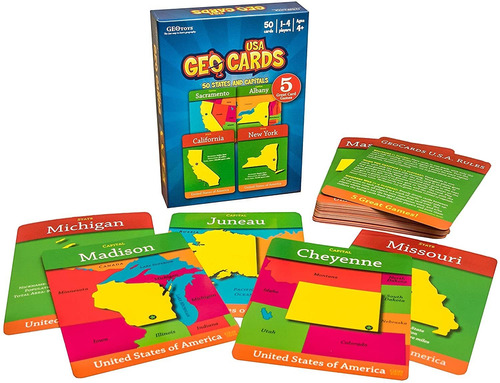 Geocards Usa Geography Card Games For Home School And T...