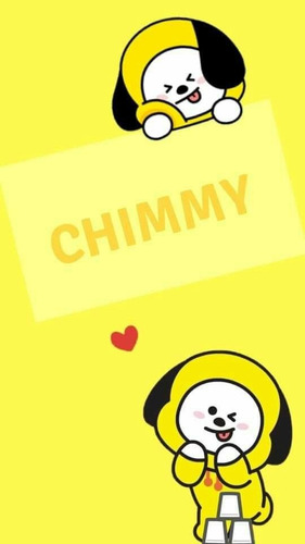 Peluche Chimmy Bt21 Bts Jimin Kpop Clon 25cm Line Friends (Usado)