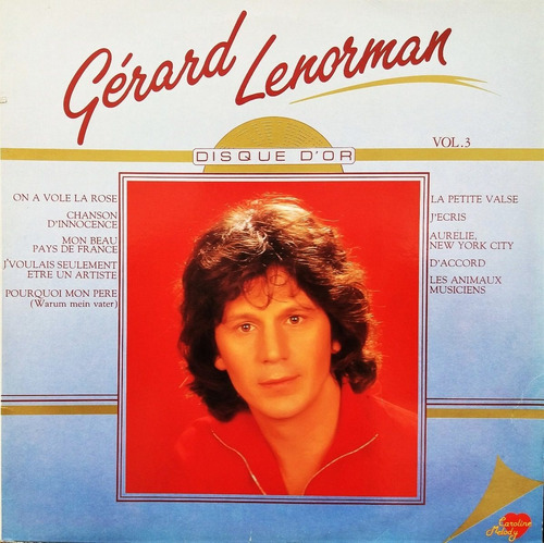 Gérard Lenorman - Disque D'or Importado  Lp 