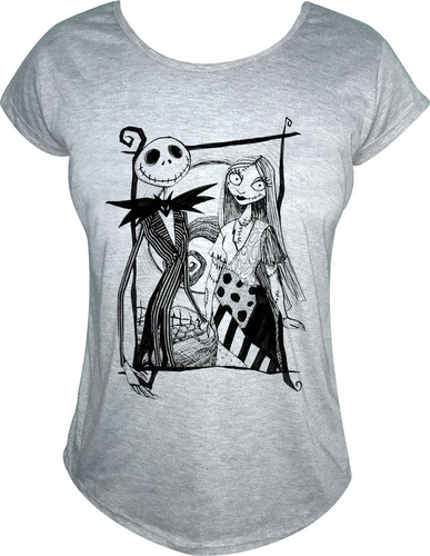 Remera Sublimada Mujer Jack Y Sally De La Mano