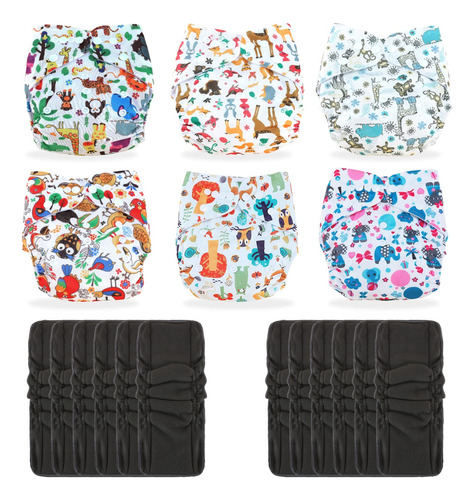 Tdiapers Paales De Tela Lavables, Reutilizables, Talla Nica,