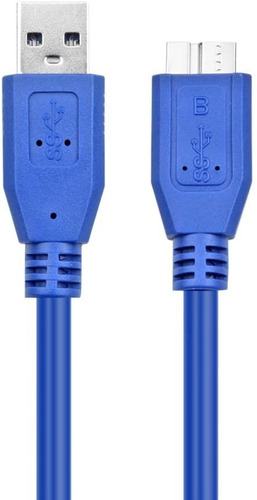 Cable Usb 3.0 A Micro B Azul 1.5 Metro Para Disco Rigido