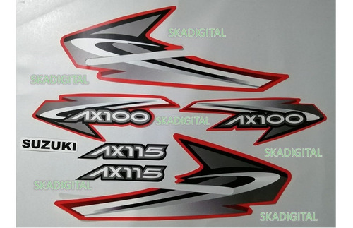 Kit Completo De Calcomanías  Suzuki Ax 100/115