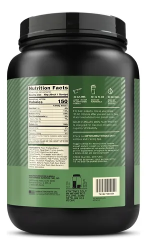 Optimum Nutrition Gold Standard 100% Proteína Vegetal Kq