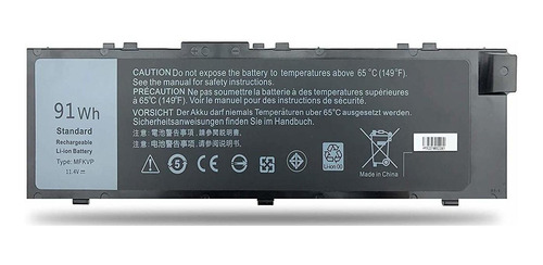 Bateria Mfkvp Gr5d3 Para Dell Precision 15 7510 7520;17 7710