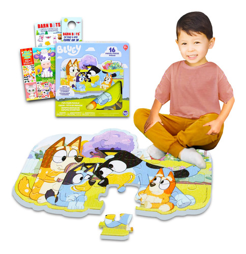 Juego De Tapetes De Espuma Para Rompecabezas Disney Bluey, 1
