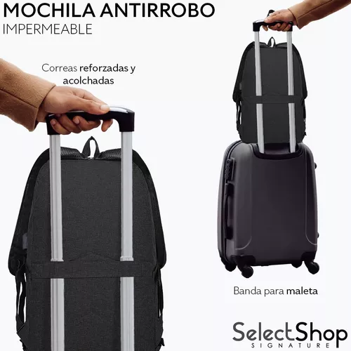 Tienda Intruder - MOCHILA DE LONA ENCERADA EN NEGRO