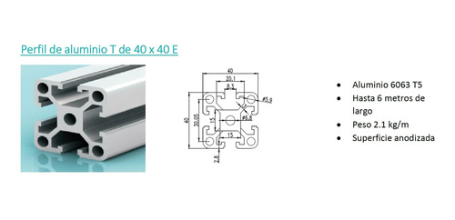 Perfiles Estructurales De Aluminio Serie 40