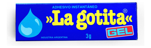 Pegamento Instantáneo La Gotita Gel 3 Grs