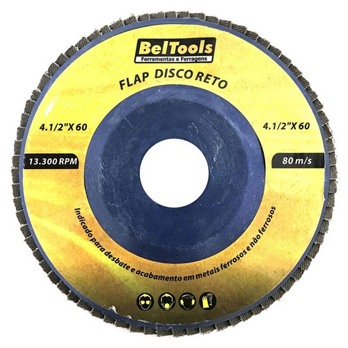 Disco Desbaste Flap Reto 4.1/2x80 Beltools