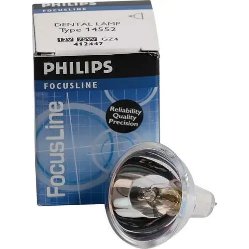 Dicroica Philips 14552 12v 75w Gz4 Fotocurado-dental Lamp X1