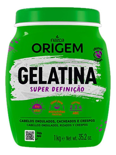 Gelatina Para Definição Dos Cachos 400g Origem - Nazca