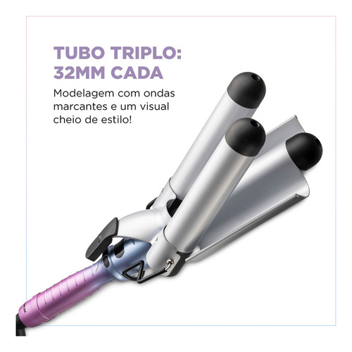 Modelador de Cachos Triondas By Juliette Mondial 180W Bivolt MCT-JU-03