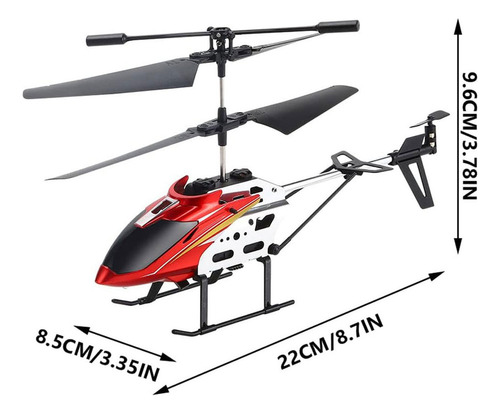 Luz Led Aviones Control Remoto 2.4g Aleación Helicóptero Rc