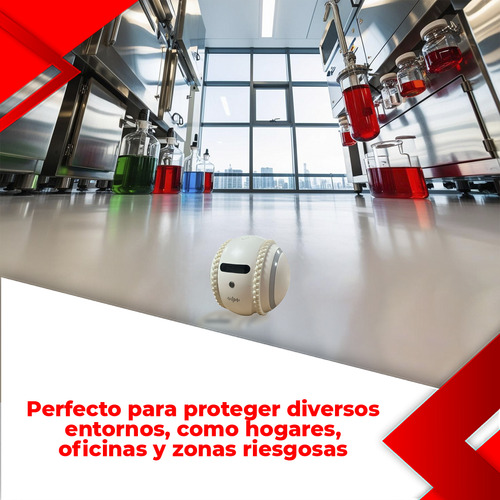 Robot Cámara Recorrido Seguridad Vigilancia Monitoreo Remoto Color Blanco