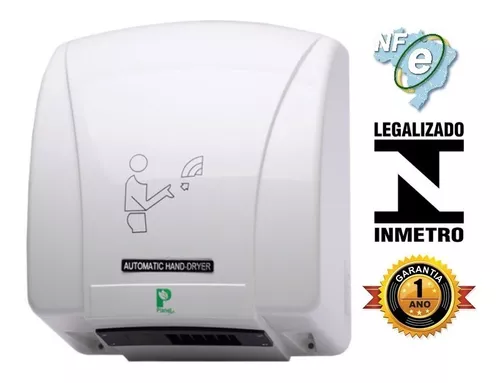 Secador De Mãos Automático Elétrico C/ Selo Inmetro Para Banheiro