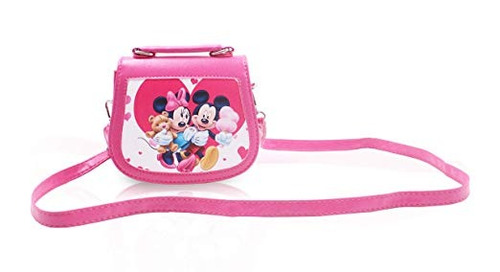 Finex Mickey Mouse Y Minnie Mouse Rosa Pu Superior De Cuero 