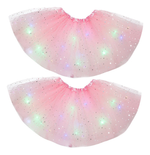 Falda De Lentejuelas Con Lentejuelas Led, Casual, Iluminada,