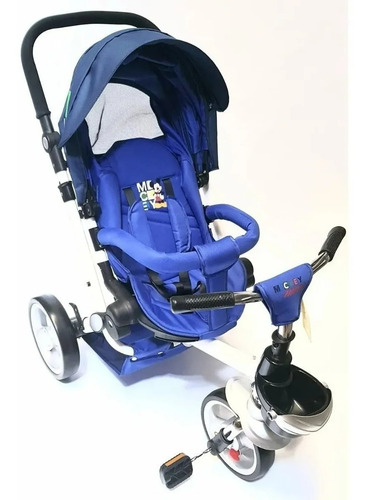Imagen 2 de 3 de Triciclo Jogger Con Toldo Mickey Azul 147079 003m Premium