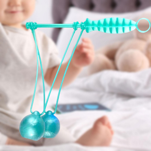 Swing Up Balls On A String Noise Maker Mini Azul Claro