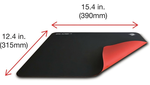 Mouse Pad Gamer Verbatim Mad Catz G,l,i,d,e 19 390x315mm /vc Color Negro/Naranja Diseño impreso Liso