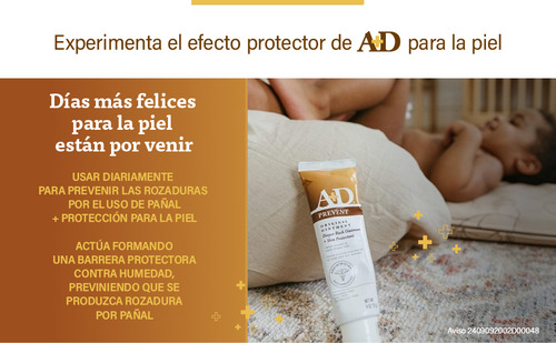 A&d Pomada Para Prevenir Rozaduras En Bebés 113 Gr