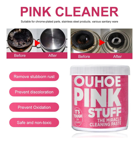 Creme De Limpeza Multiuso Creme De Cozinha Clean Pink Stuff