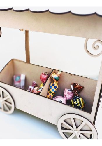 Imagen 4 de 8 de Candy Bar Kiosco Golosinero Souvenir - Mdf / Fibrofacil