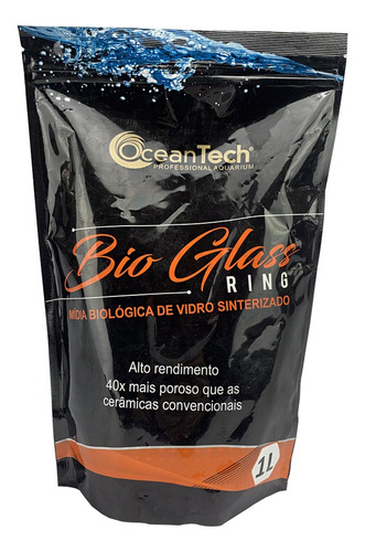 Cerâmica Bio Glass Para Aquário Ocean Tech 1l Trata 100l