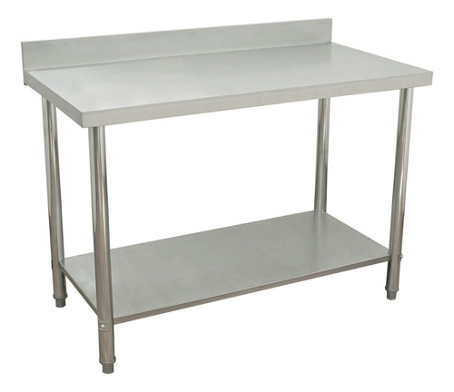 Mesa A Pared 100% Acero Inoxidable 120x60x85 Cm Mindejal