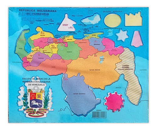 Pack 4 Plantillas Del Mapa De Venezuela Y El Escudo