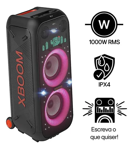 Caixa de Som LG XBOOM XL9T Bluetooth 5.1, 300W, Som Potente