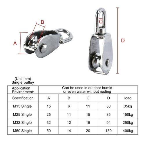 Kit 18 Moitão Em Aço Inox 316 N15 Capacidade 35kg
