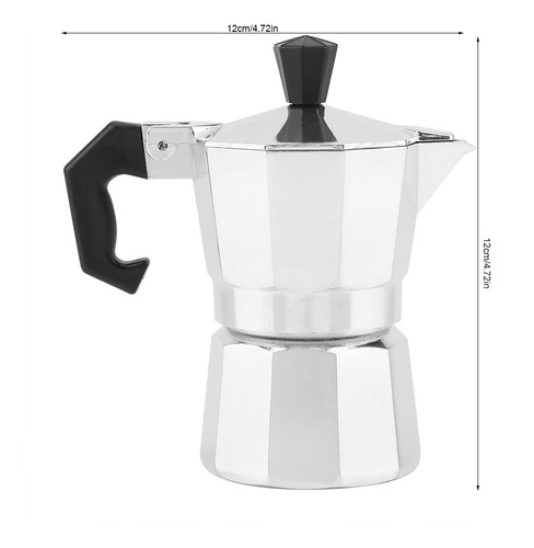 Moka Pot, 50 Ml, 1 Taza De Café Expreso De Aluminio Tipo Ita