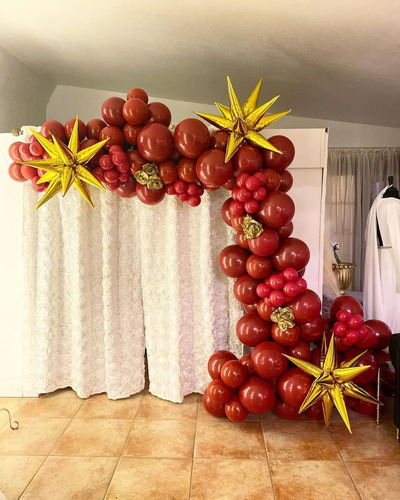 Ruby Red Globos 100pcs Bobo Rojo Oscuro Arco De Guirnaldas A