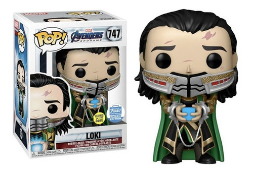 ¡Funko Pop! - Avengers: Loki Glow In Dark #747 Exc Funko Shop