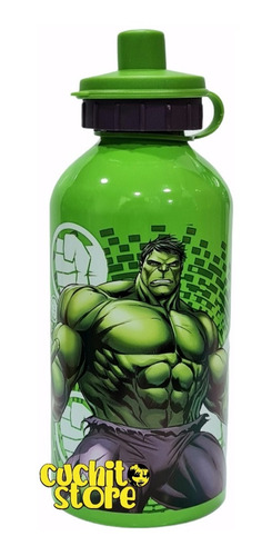 Botella Metalica Licencias Hulk Avengers Marvel 500ml