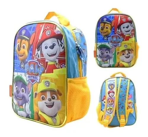 Mochila Paw Patrol La Patrulla Canina Amarillo